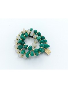 PULSERA TRIPLE PIEDRA...