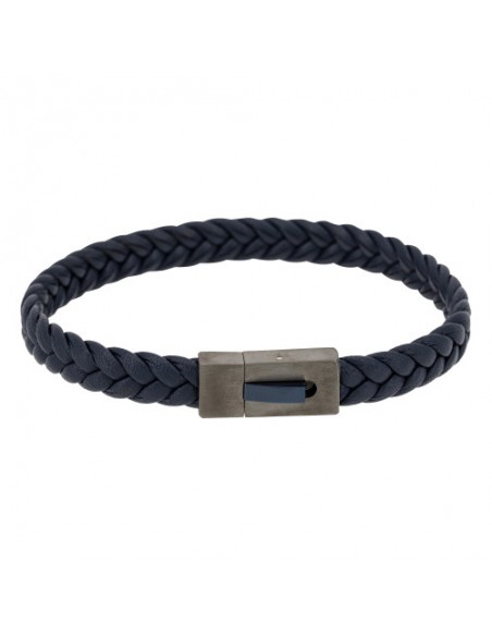 PULSERA CUERO AZUL U.S.POLO ASSN