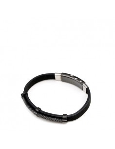 PULSERA CUERO NEGRO...