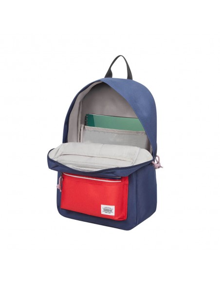 MOCHILA UPBEAT NAVY/RED AMERICAN TOURISTER