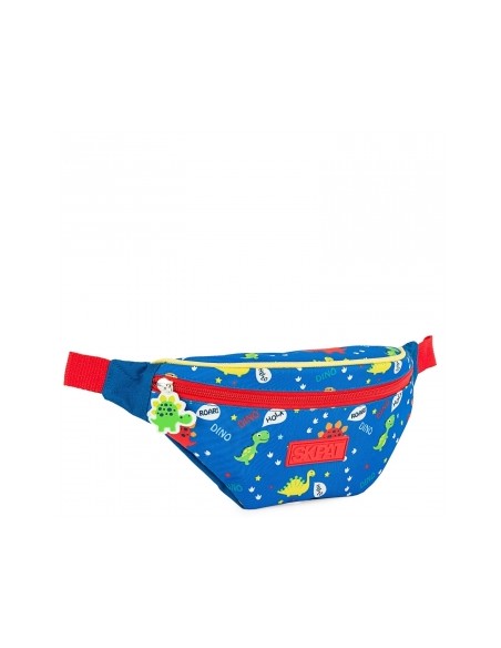 RIÑONERA DINOS AZUL SKPAT
