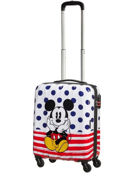 MALETA CABINA MICKEY  BLUE DOTS AMERICAN TOURISTER 55CM