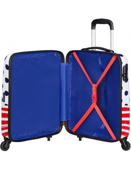MALETA CABINA MICKEY  BLUE DOTS AMERICAN TOURISTER 55CM