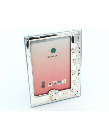 PORTAFOTOS TREN PLATA 9*13